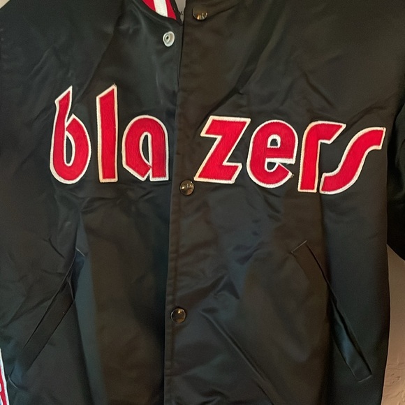 Starter - Vintage Portland Trailblazers Blazers 90’s snap front jacket coat NBA - Picture 2 of 12